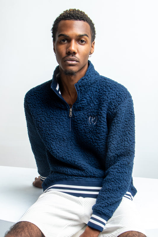 "Sea King" Captain's Dinner Sherpa Sweater