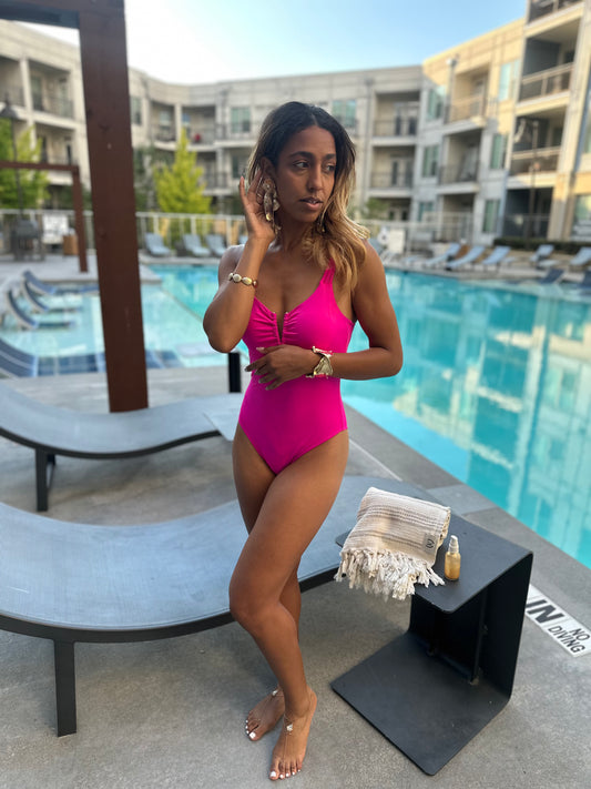 Bubble Glow One-Piece Swimwear