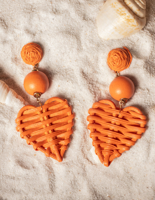 "Orange Your Heart" Earrings