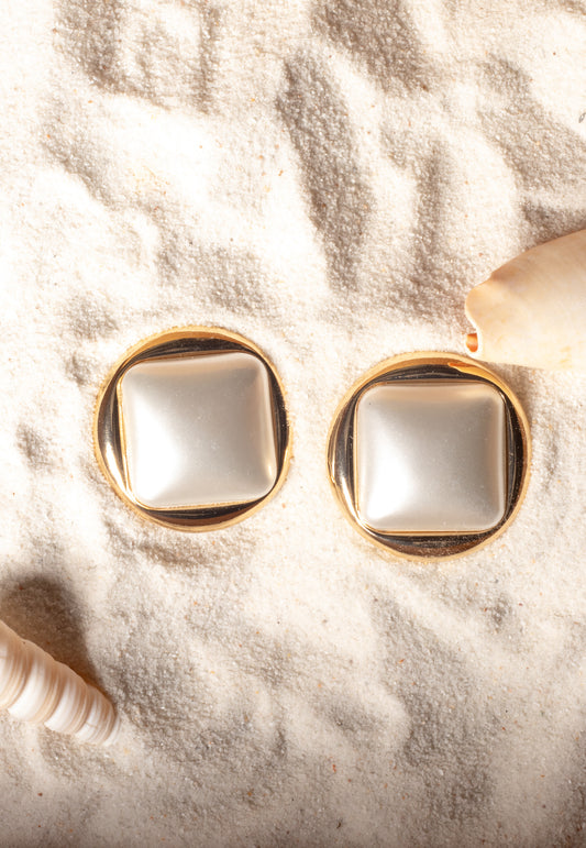 "Gold Pearl" Earrings