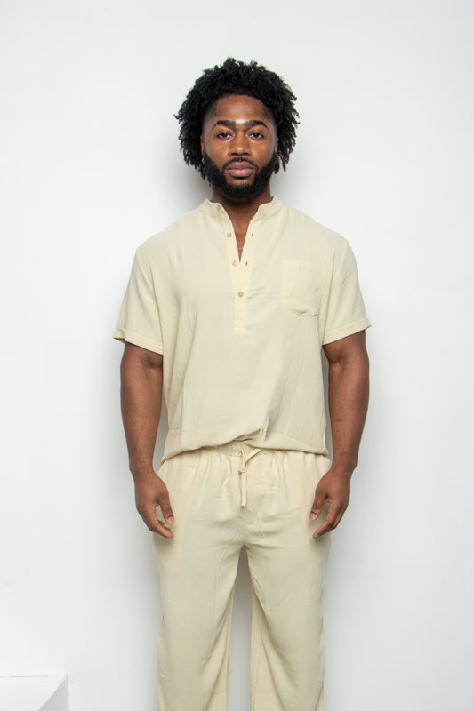 "The Wellington" Linen Pants Set