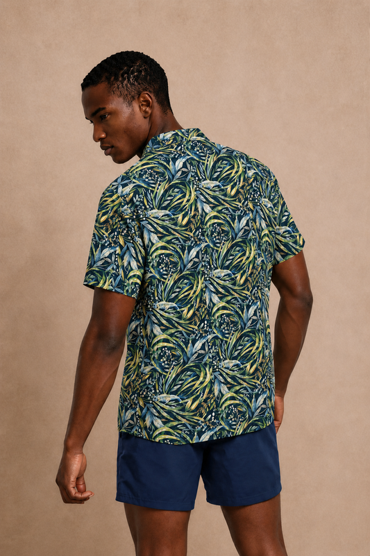 Manzanillo Men's Button-Up Resort Shirt