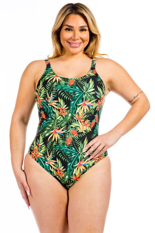 "Jungle" One Piece Swimwear - Yacht Club Access