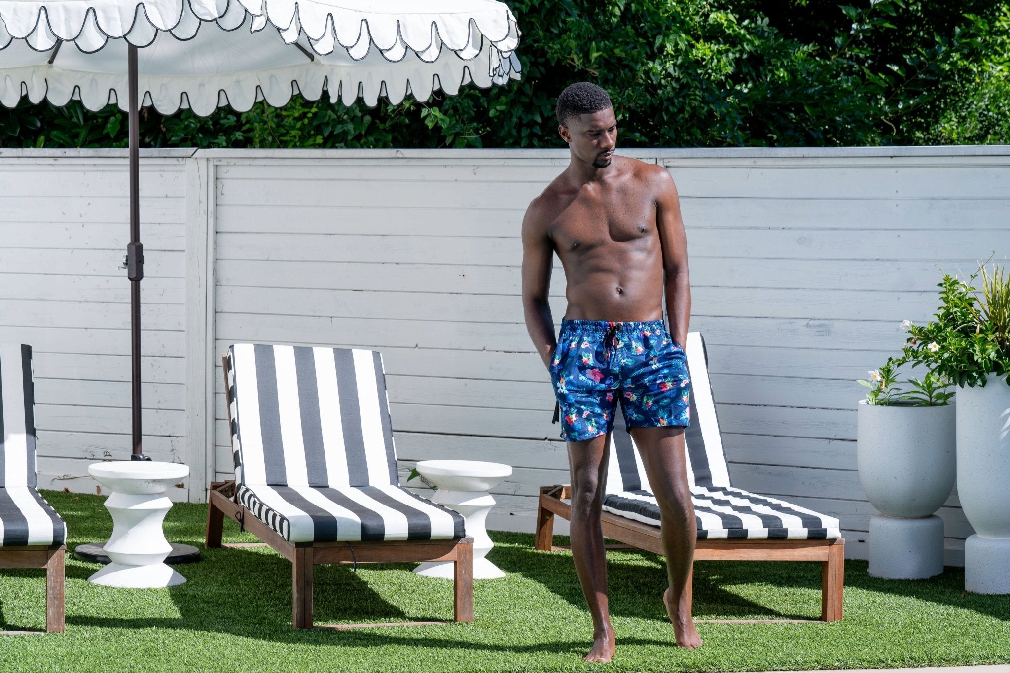 "SURF WAVES" Swim Trunks - Yacht Club Access
