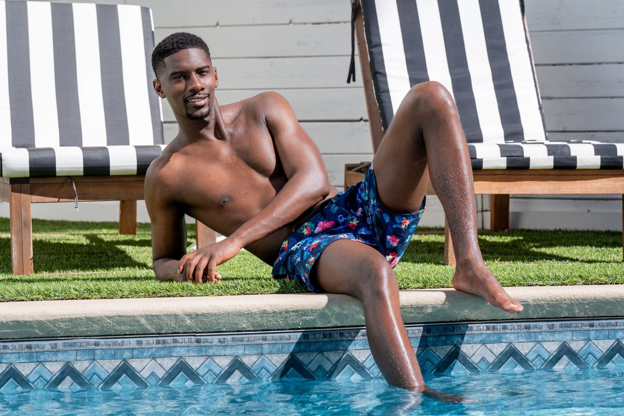 "SURF WAVES" Swim Trunks - Yacht Club Access