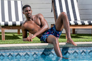 "SURF WAVES" Swim Trunks - Yacht Club Access