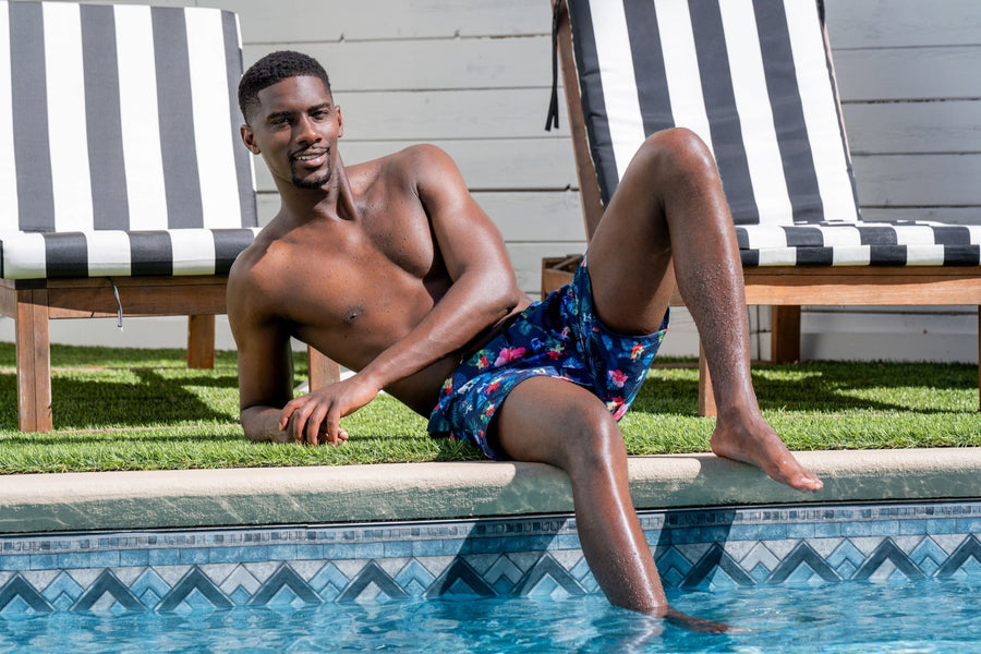 "SURF WAVES" Swim Trunks - Yacht Club Access