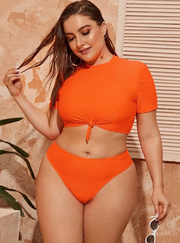 "ORANGE YOU READY TOO" 2 PC SWIMSUIT