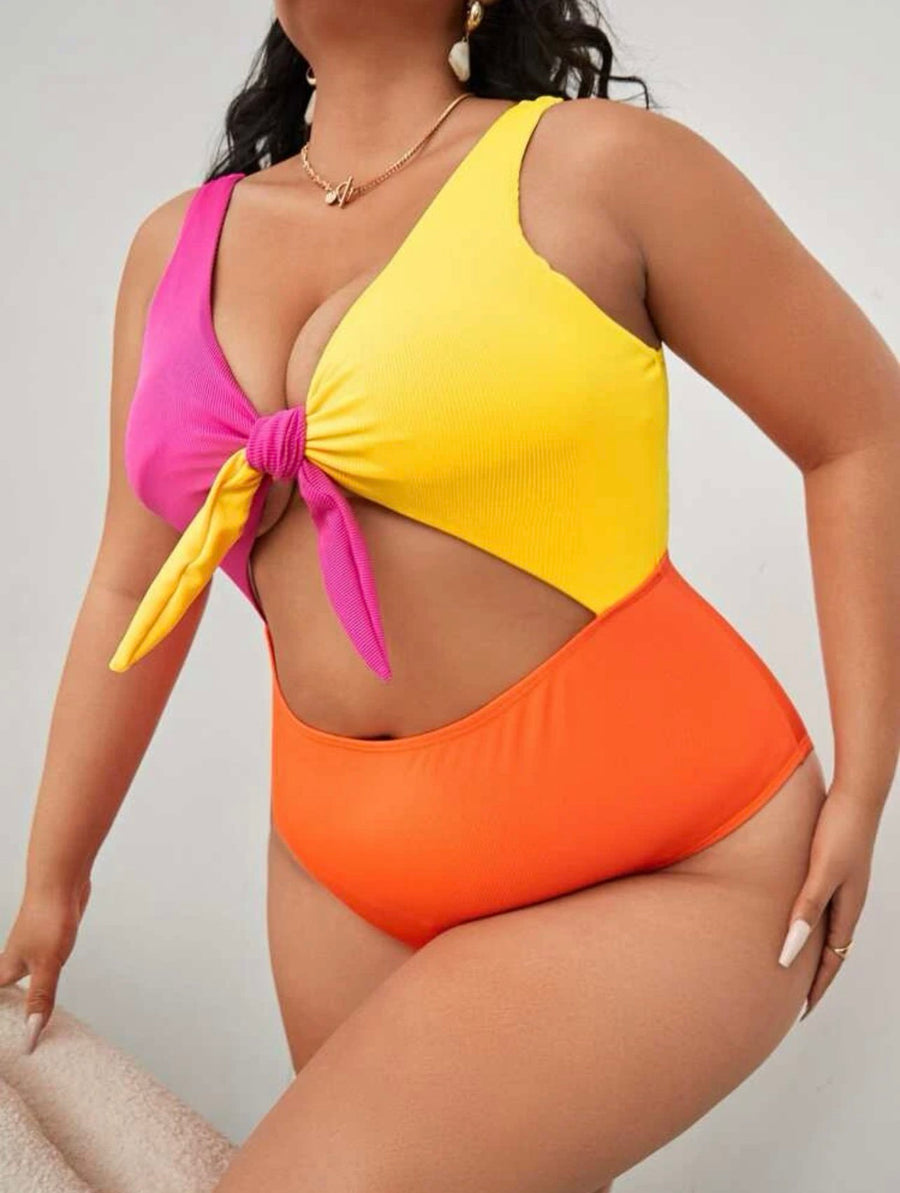 "Neonia" One Piece Swimwear (Curvy Plus)
