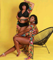 "GARDEN OF EDEN" MAXI COVER UP