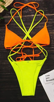 "TANGERINE LIMEADE" 2 PC BIKINI