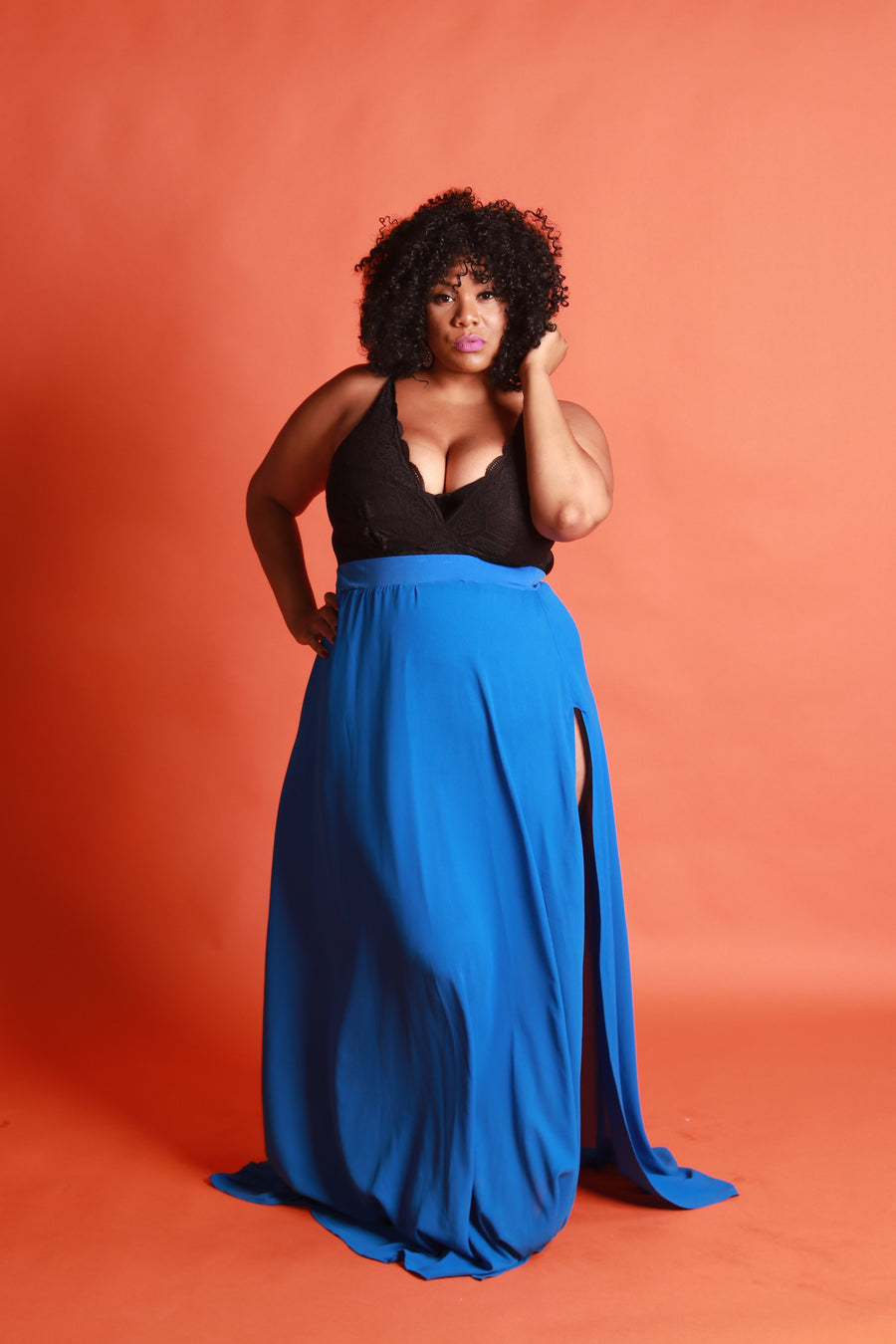 "GIVING HIM THE BLUES" COVER UP SKIRT