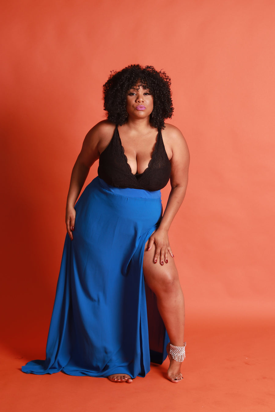 "GIVING HIM THE BLUES" COVER UP SKIRT
